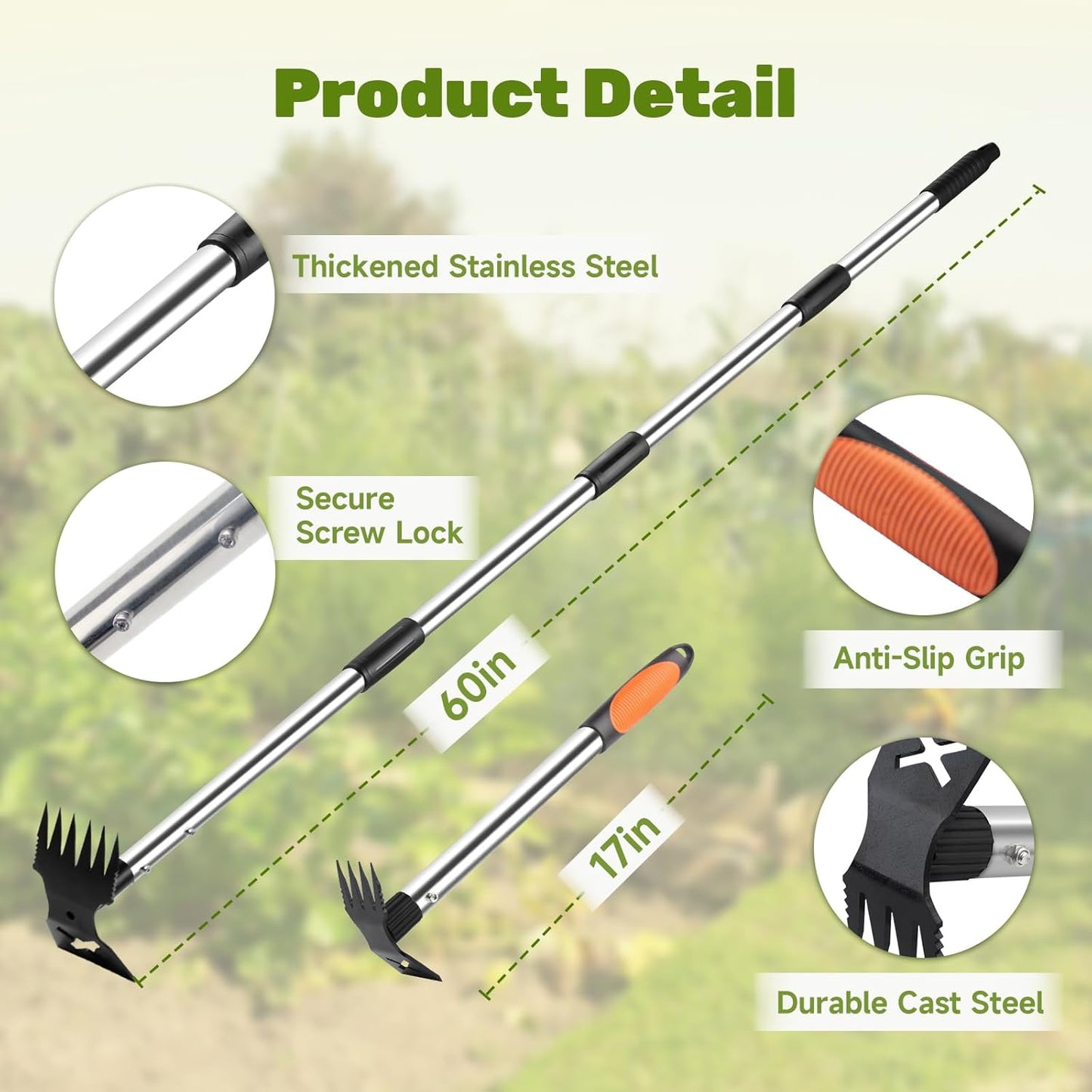 🤍Adjustable Long Handle Weed Puller