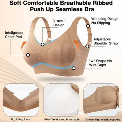 Shaper Bra - Subtle Striped Seamless Bra