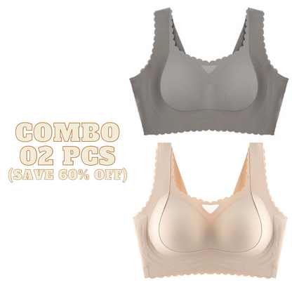 Smoothy Bra - Scalloped Design Natural Uplift Bra