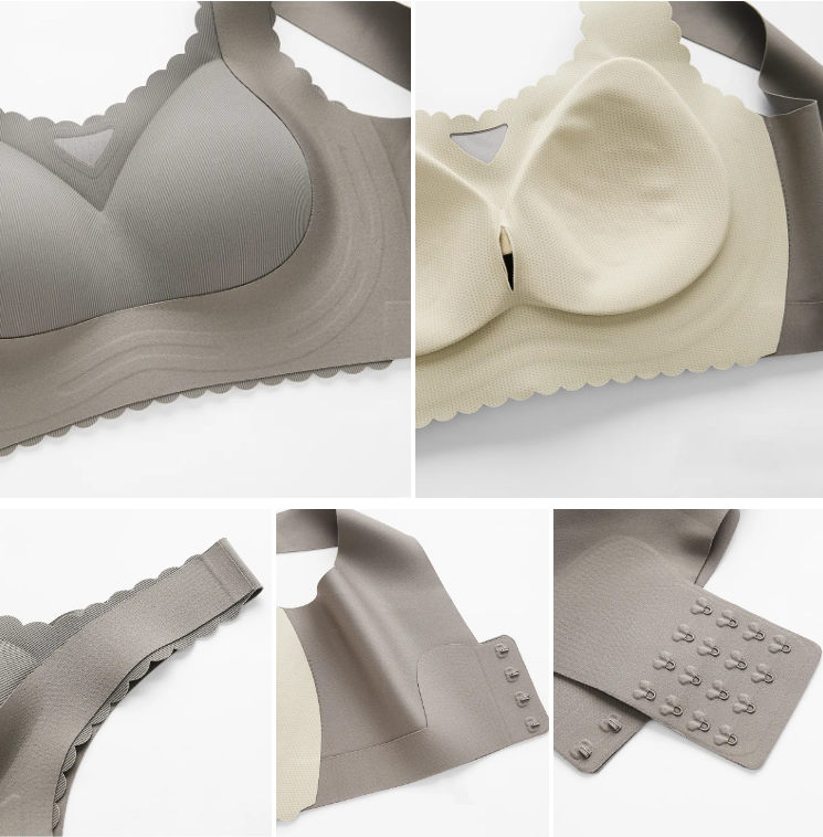 Smoothy Bra - Scalloped Design Natural Uplift Bra