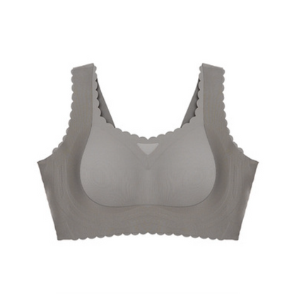 Smoothy Bra - Scalloped Design Natural Uplift Bra