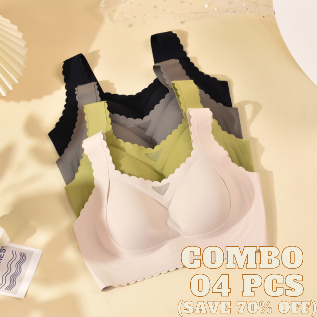 Smoothy Bra - Scalloped Design Natural Uplift Bra
