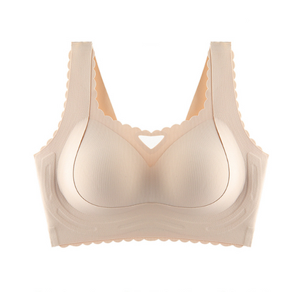 Smoothy Bra - Scalloped Design Natural Uplift Bra