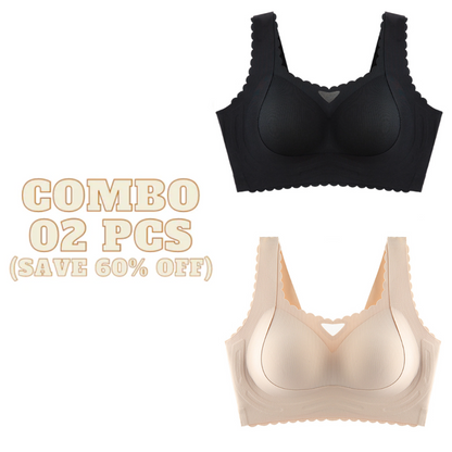 Smoothy Bra - Scalloped Design Natural Uplift Bra