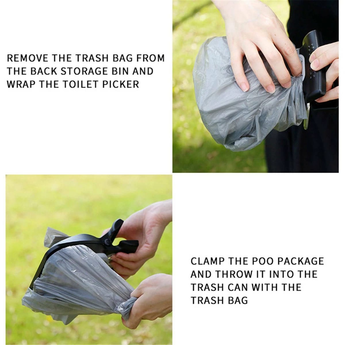 Pet Poop Scooper with Waste Bag Dispenser