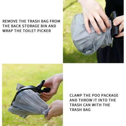 Pet Poop Scooper with Waste Bag Dispenser