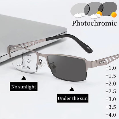 💥Ultra-Light Multi-Focal Photochromic Reading Glasses