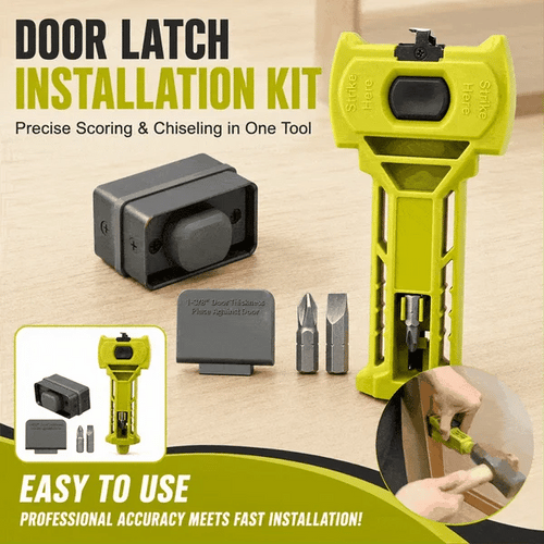🔥 HOT SALE 🔥🔧 DIY Door Upgrade 50% OFF – Door Latch Installation Kit for Precise Lock Setup