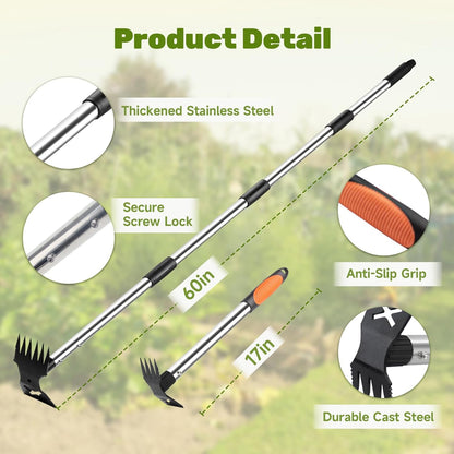🤍Adjustable Long Handle Weed Puller