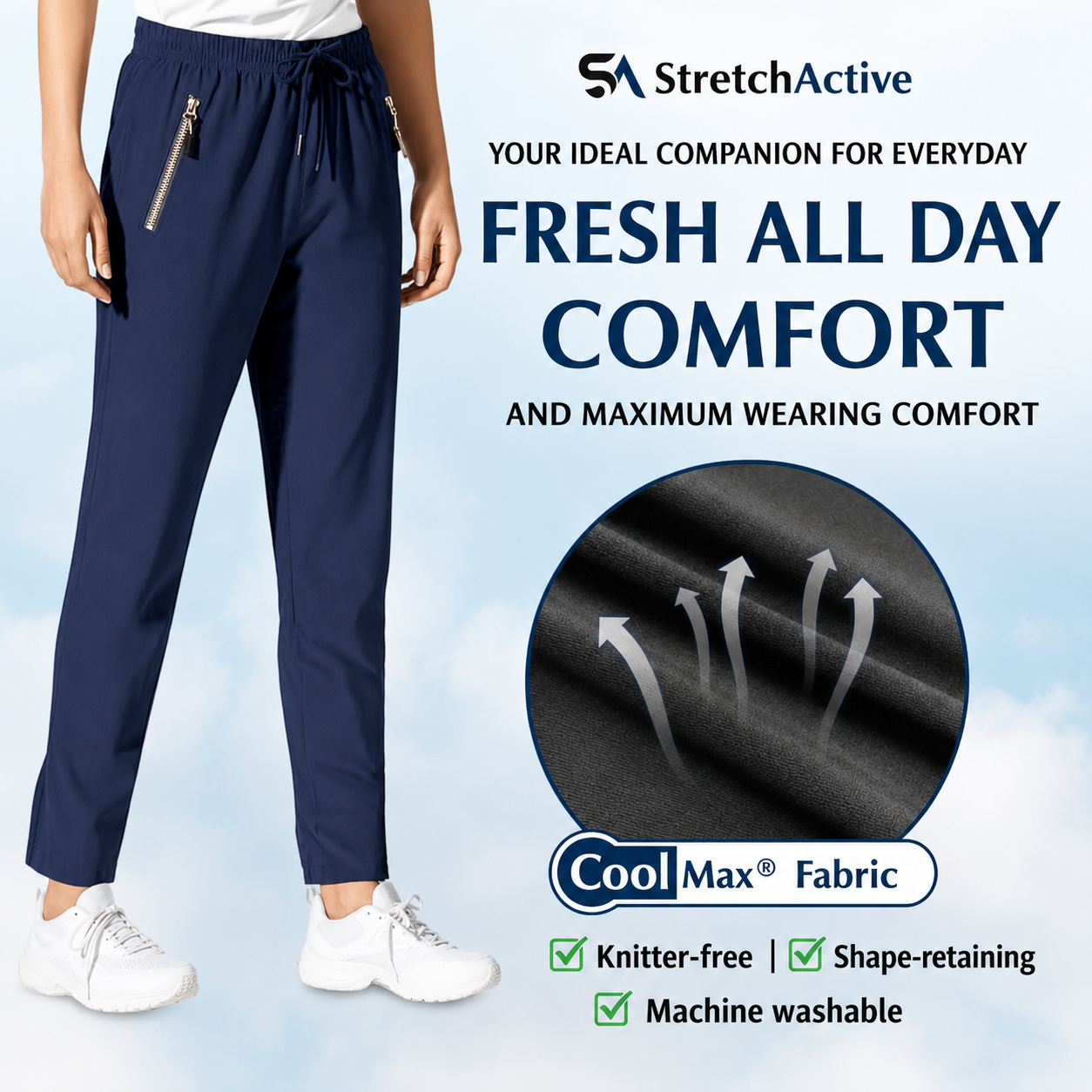 StretchActive - Ultra-Soft Stretch Lounge Pants for Women with a Perfect Fit
