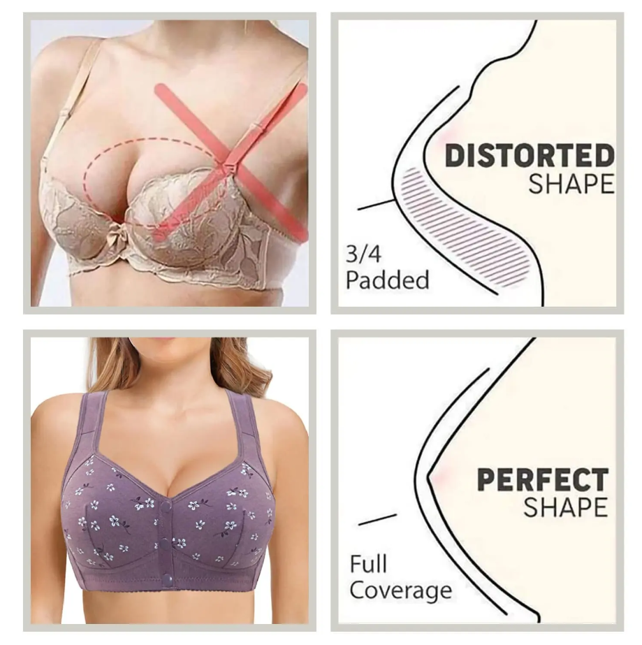 Comfy Bra - Comfortable & Convenient Front Button Bra
