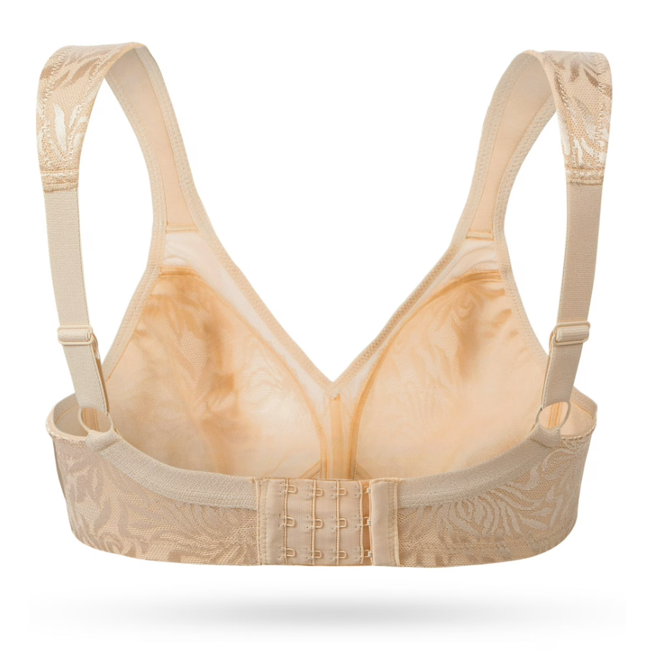 Floral Bra - Minimizer Wire-Free Bra Plus Size