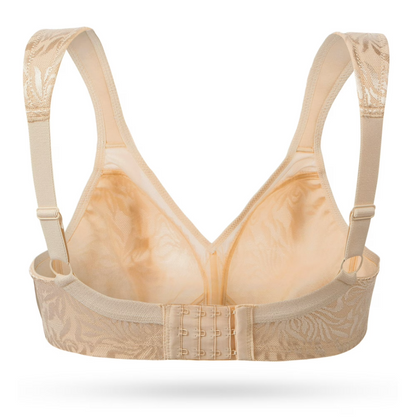 Floral Bra - Minimizer Wire-Free Bra Plus Size