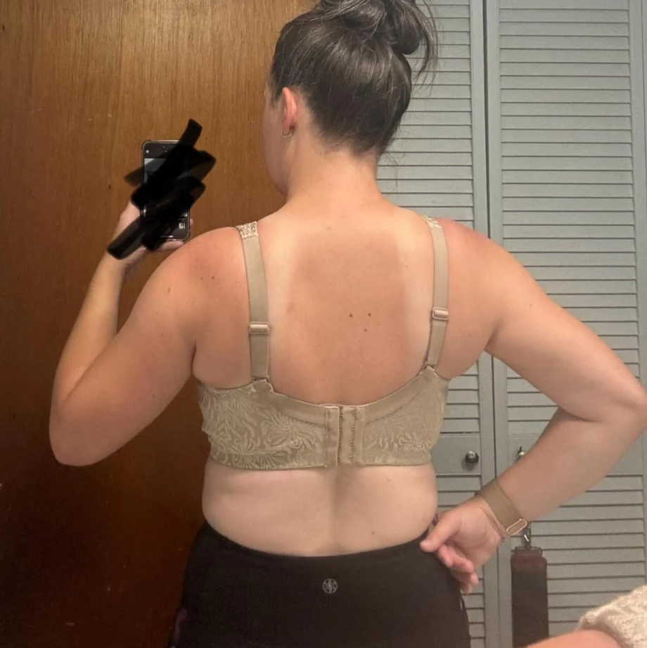 Floral Bra - Minimizer Wire-Free Bra Plus Size