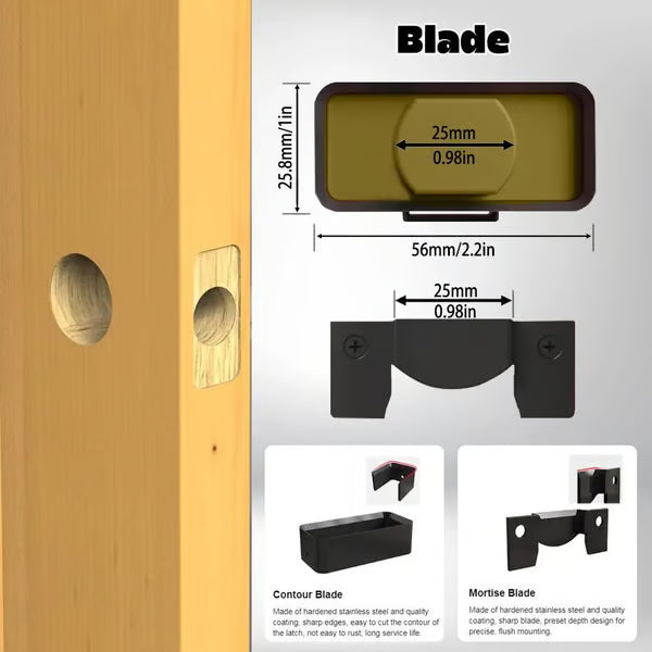 🔥 HOT SALE 🔥🔧 DIY Door Upgrade 50% OFF – Door Latch Installation Kit for Precise Lock Setup