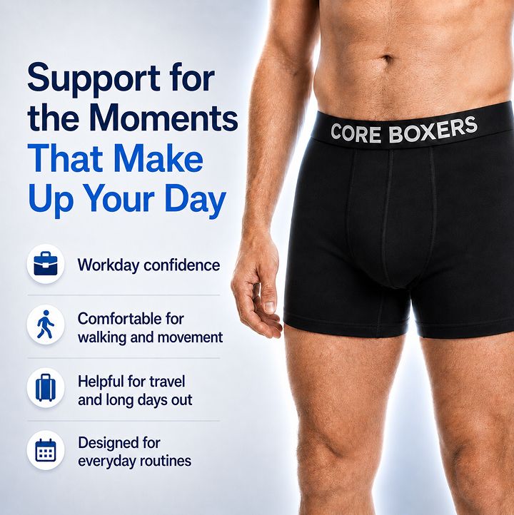 Core Boxer - Men’s Bamboo Leak-Proof Briefs