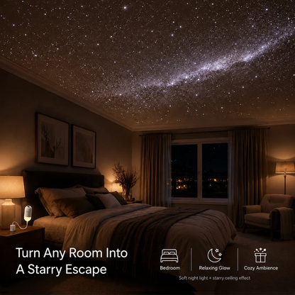 Stellunor™ 2-in-1 USB Star Projector & Warm Night Light