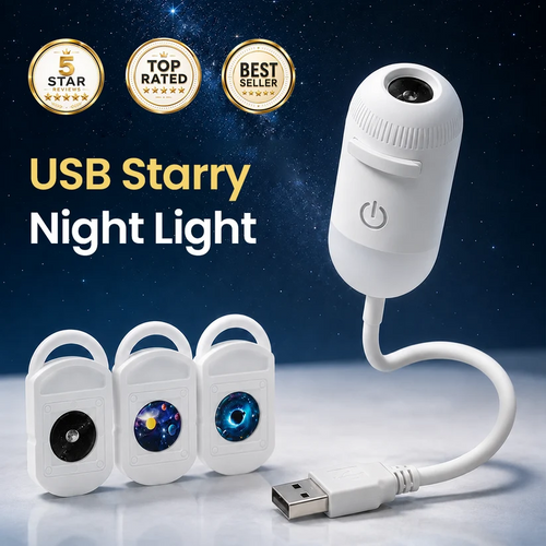 Stellunor™ 2-in-1 USB Star Projector & Warm Night Light
